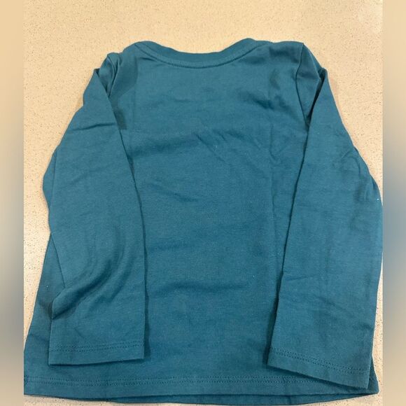 Cat & Jack Girls long sleeve teal star design shirt size 3t - Picture 3 of 3